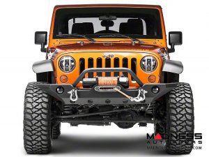 Jeep Wrangler JK Elite Pivotal Headlight Euro Guards - Raw Aluminum Jeep Wrangler JK Elite Pivotal Headlight Euro Guards - Raw Aluminum